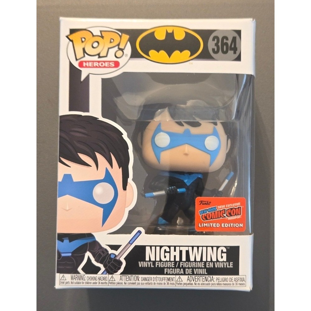Funko Pop DC Heroes Nightwing #364 2020 NYCC Exclusive Vinyl Figure
